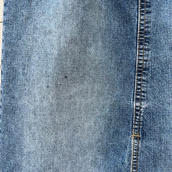 Y2K 00s Vintage Angels Low Rise Denim Jean Long Maxi Skirt  Size 0 Please Read - Picture 4 of 11